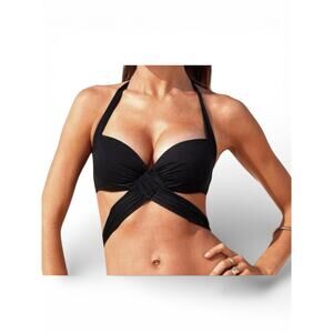 Victoria’s Secret Halter Wrap Bikini Swim Top with Push-up Size 32B